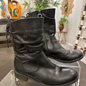 Sofft Black Lace Up Boots